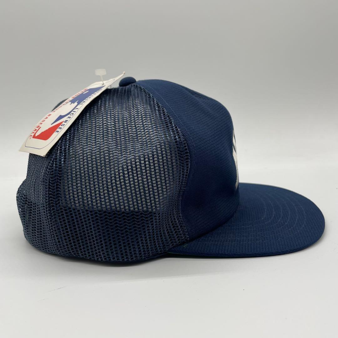 【超希少】80s ヤンキース メッシュキャップ AJD つば裏緑 デッドストック