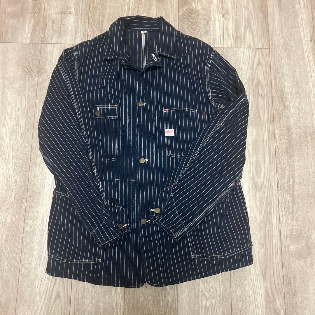 伊*9様 ウエアハウス　ウォバッシュデニムカバーオール　サイズ42