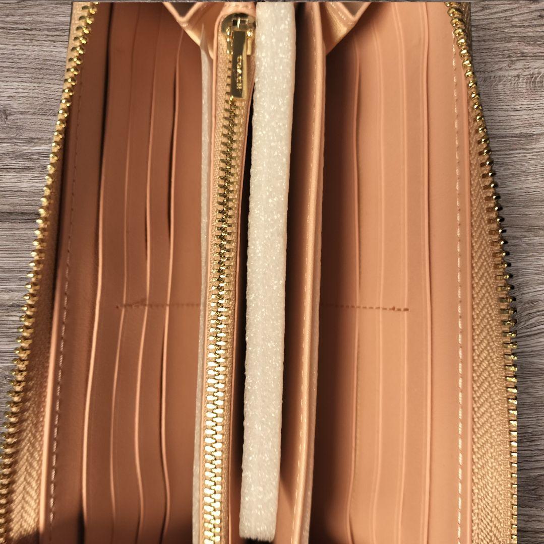 新品未使用 COACH 馬車総柄 L字ファスナー長財布 箱付