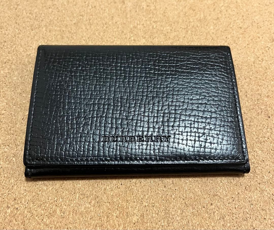 【美品】Burberry バーバリー カードケース 名刺入れ ブラック