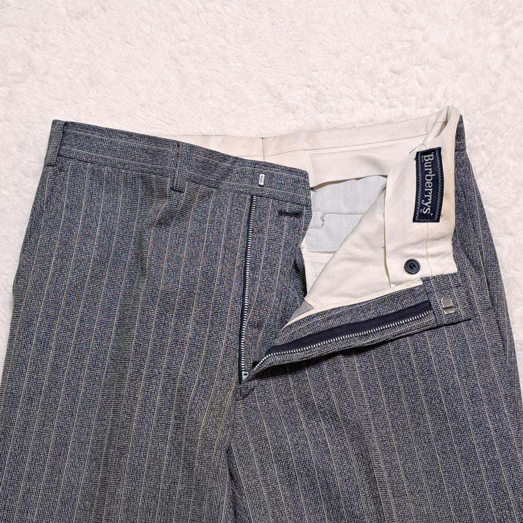 バーバリー セットアップ 3ピース ストライプ グレー ウール 2B 背抜き L