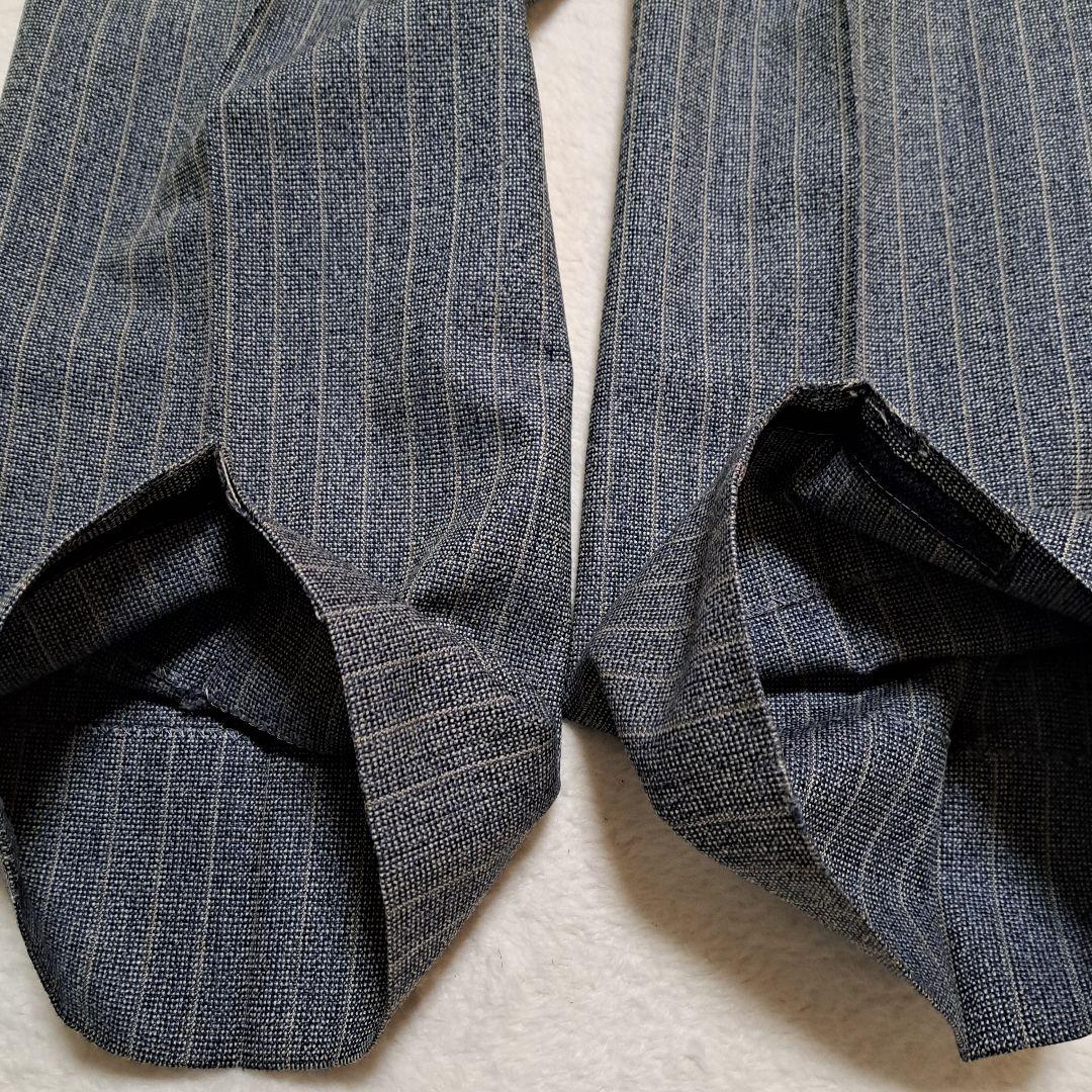 バーバリー セットアップ 3ピース ストライプ グレー ウール 2B 背抜き L