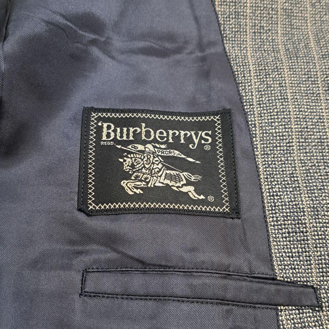 バーバリー セットアップ 3ピース ストライプ グレー ウール 2B 背抜き L