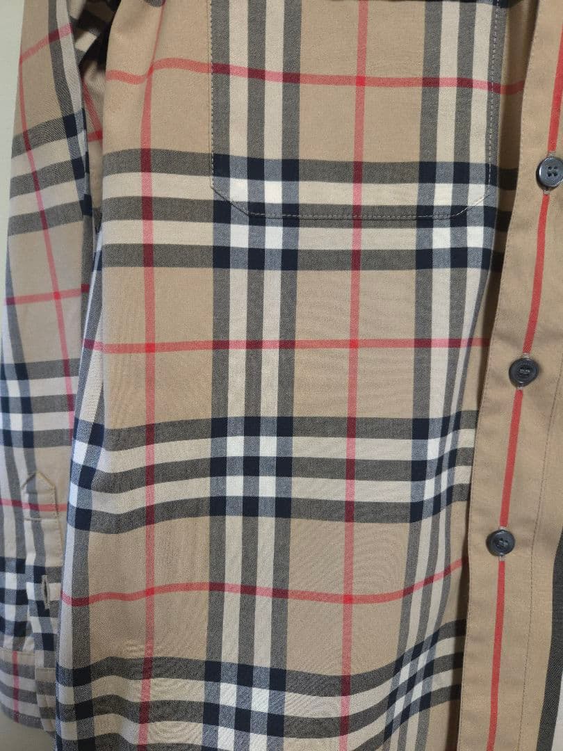 BURBERRY ノバチェック柄ストライプ長袖シャツ 10Y 140㎝