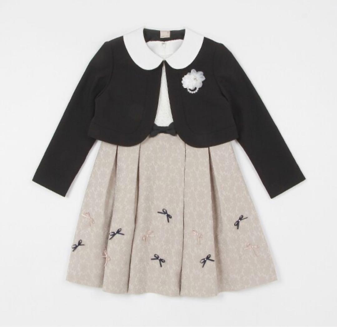 ほぼ新品★プディマイン　フォーマル　ジャガードリボンOP ジャケット　130