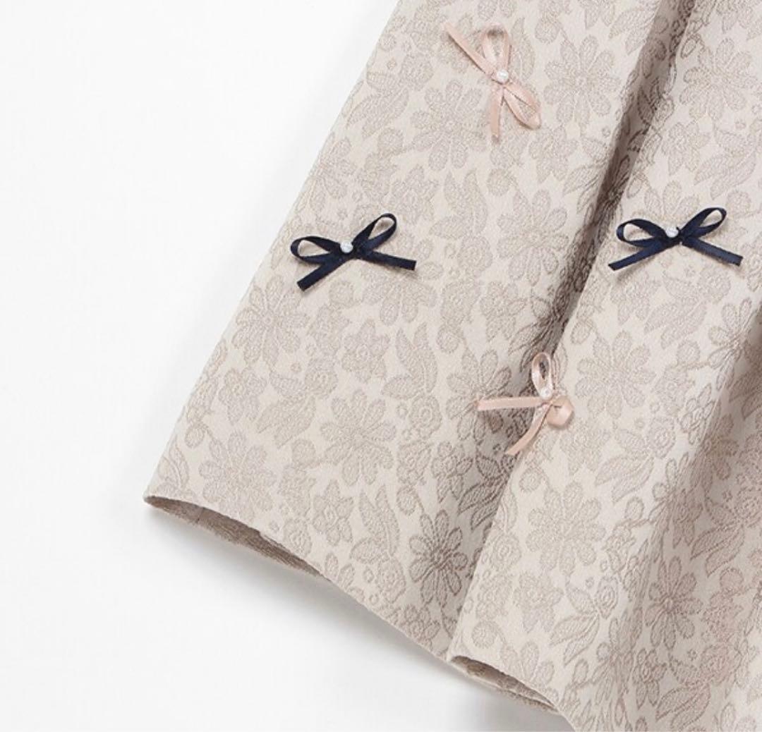 ほぼ新品★プディマイン　フォーマル　ジャガードリボンOP ジャケット　130