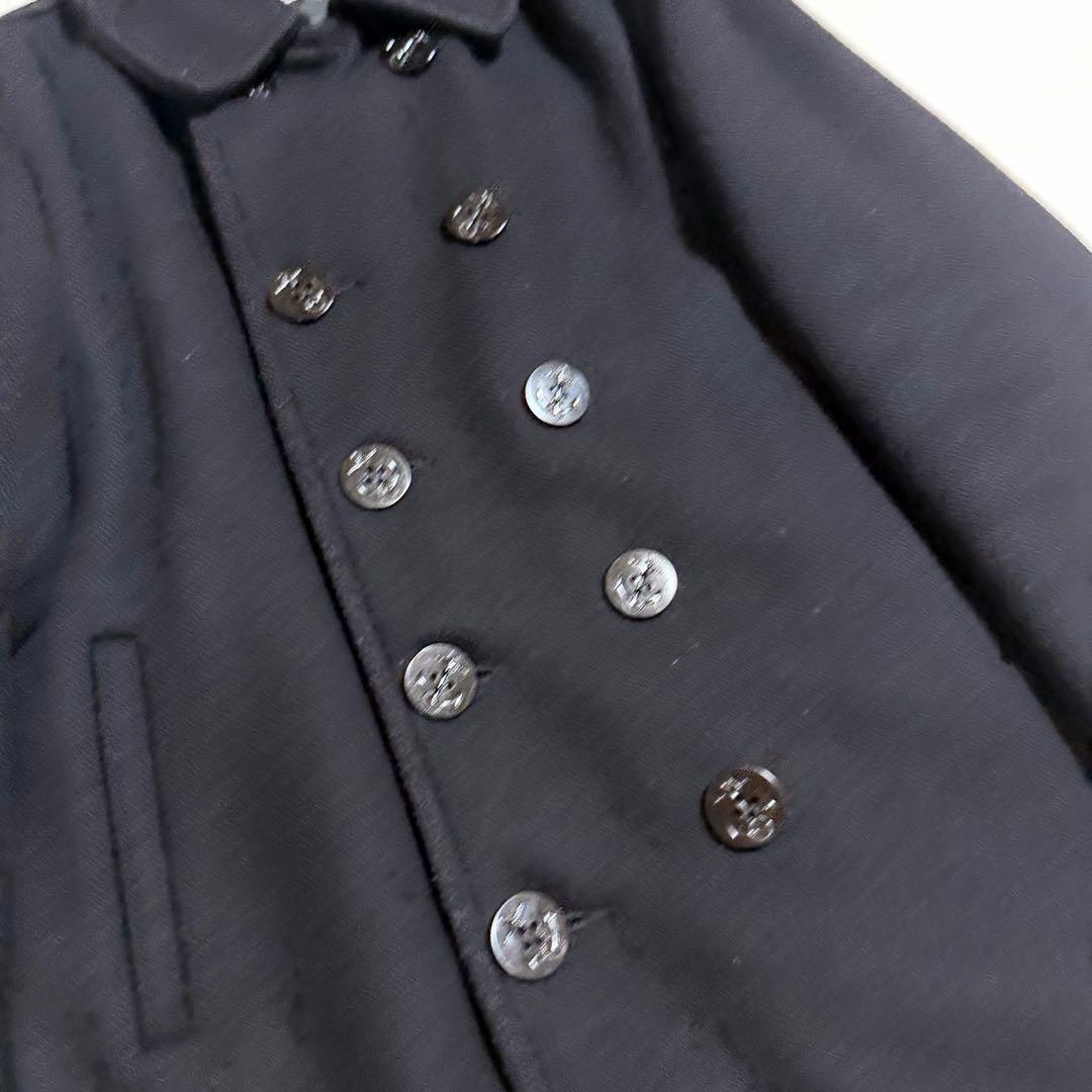 美品★40サイズ★USA製★schott ショット ピーコート黒メンズジャケット