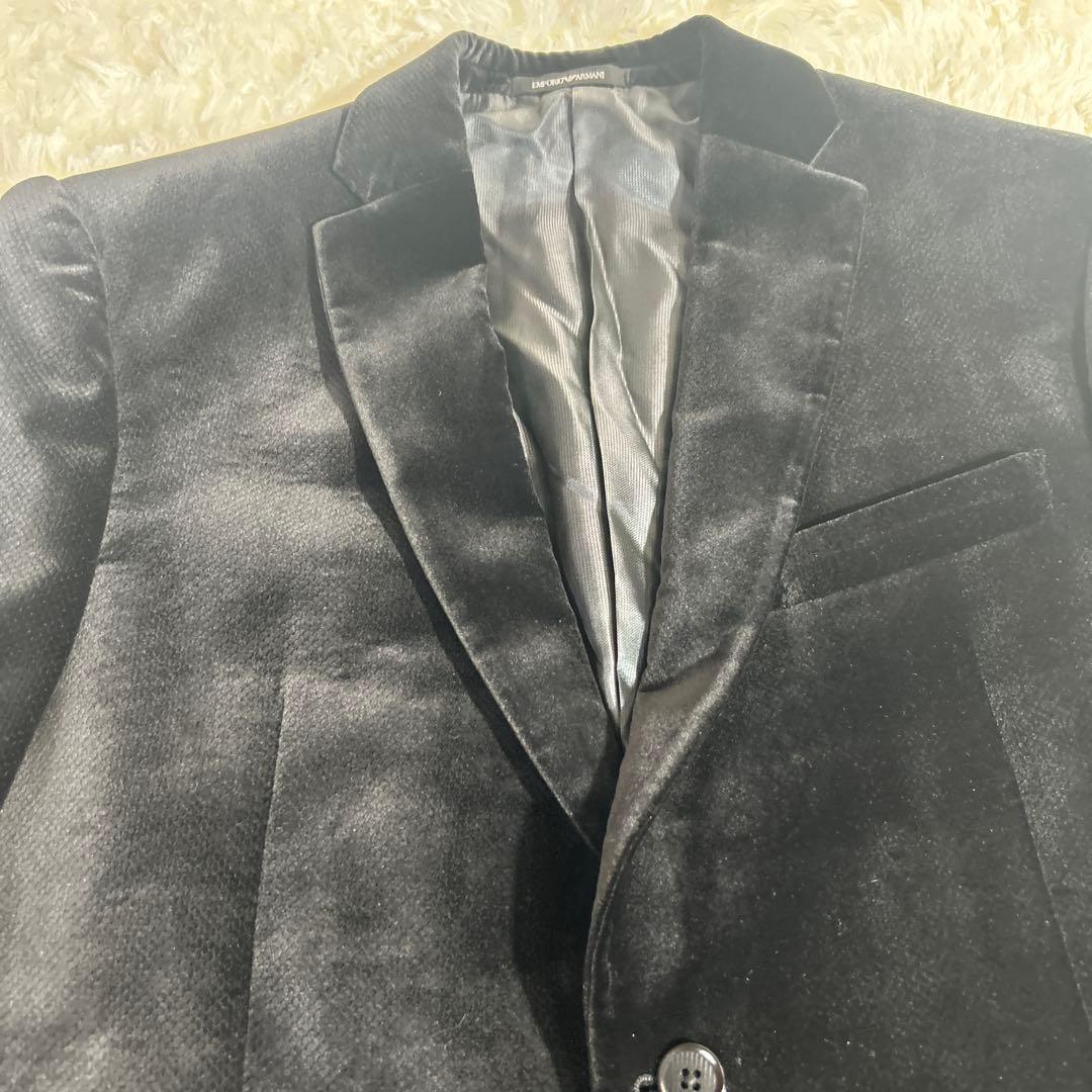 【極美品】エンポリオアルマーニ ベロア　テーラード M LINE 50