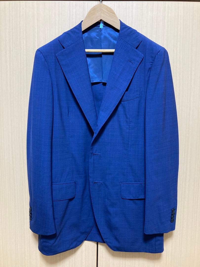 3連休限定】ゼニア AMEZING トゥモローランド スーツ 青