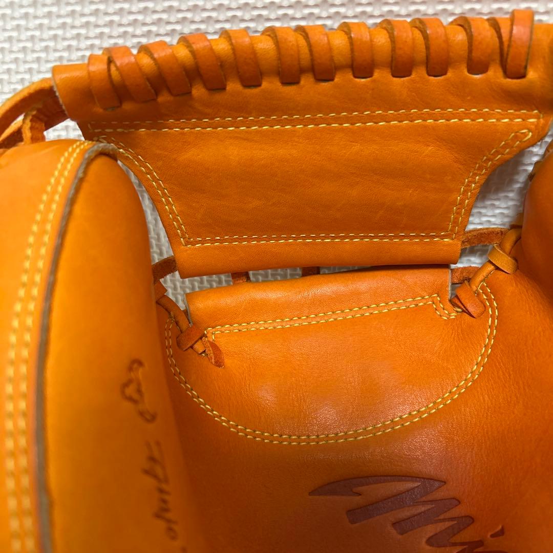 Mizuno Pro 軟式グローブ ビターオレンジ キャッチャーミット