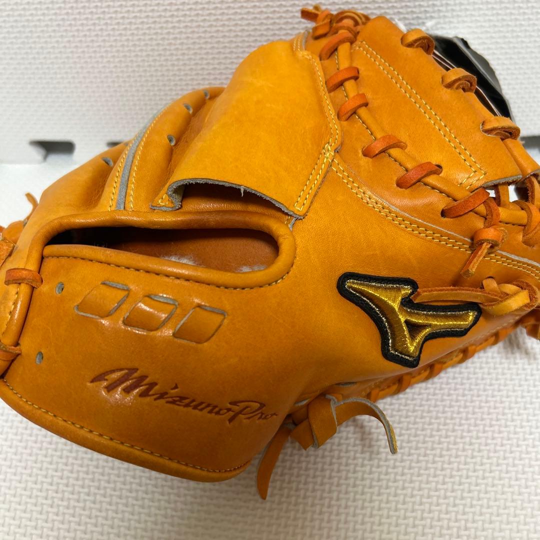 Mizuno Pro 軟式グローブ ビターオレンジ キャッチャーミット