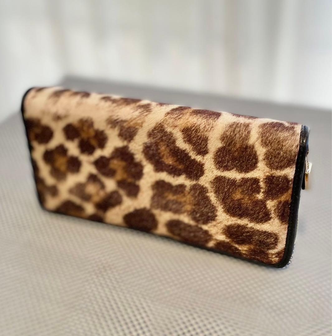 ★希少品　ロエベ　ハラコ錠前チャーム長財布★