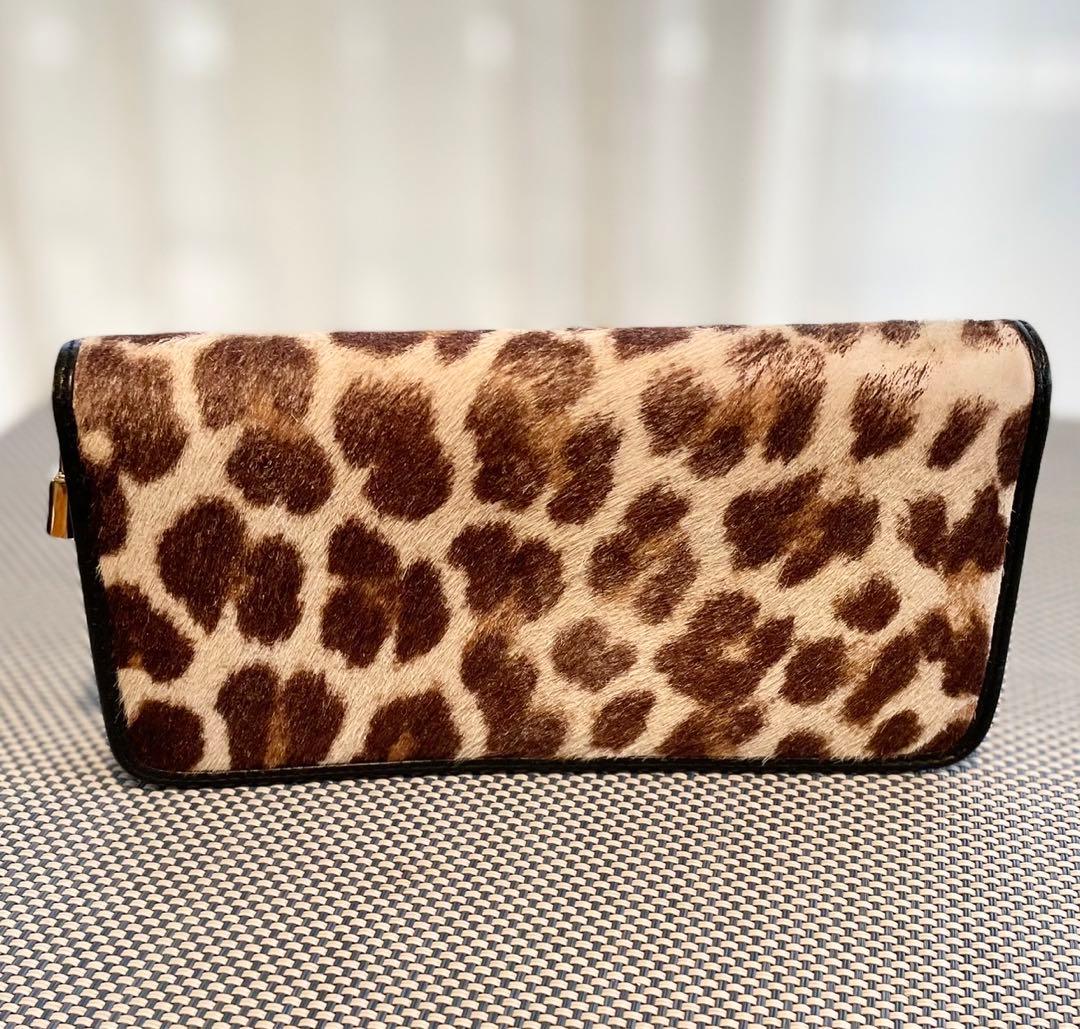 ★希少品　ロエベ　ハラコ錠前チャーム長財布★