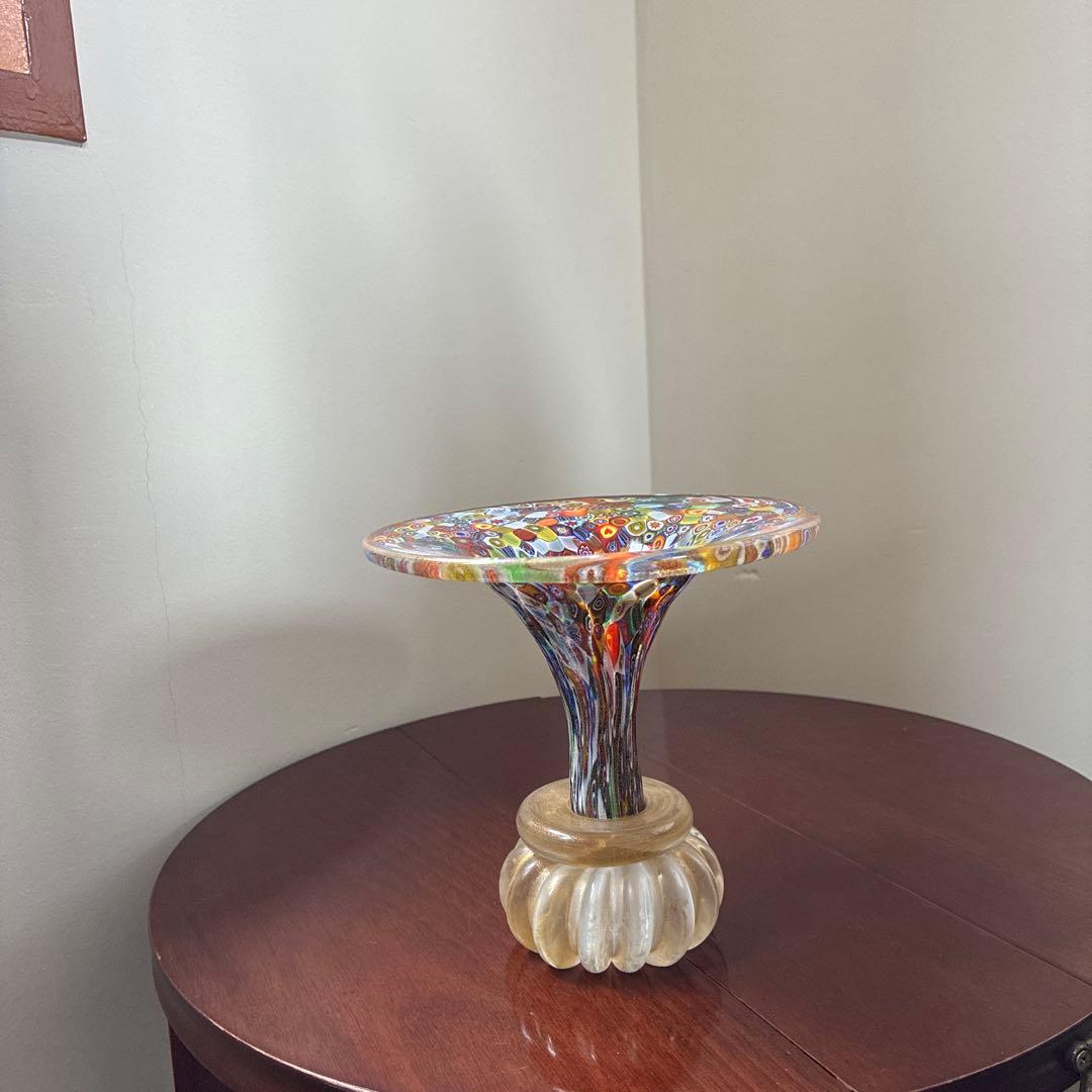 ミルフィオリ ムラーノ島の伝統ガラス　そのままお飾り、花瓶にも