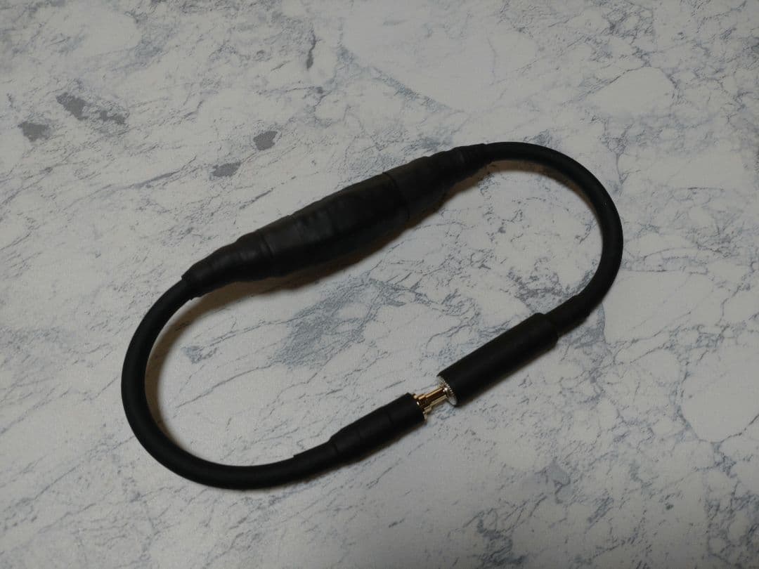 【最新作】3.5分散型カタパルト搭載　3.5mm3極メス-オス　約38cm 黒