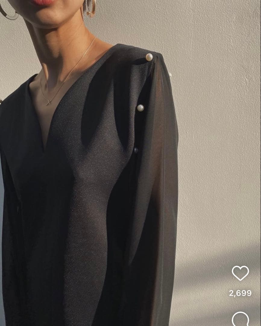 Ameri chic pearl dress【最終値下げ】