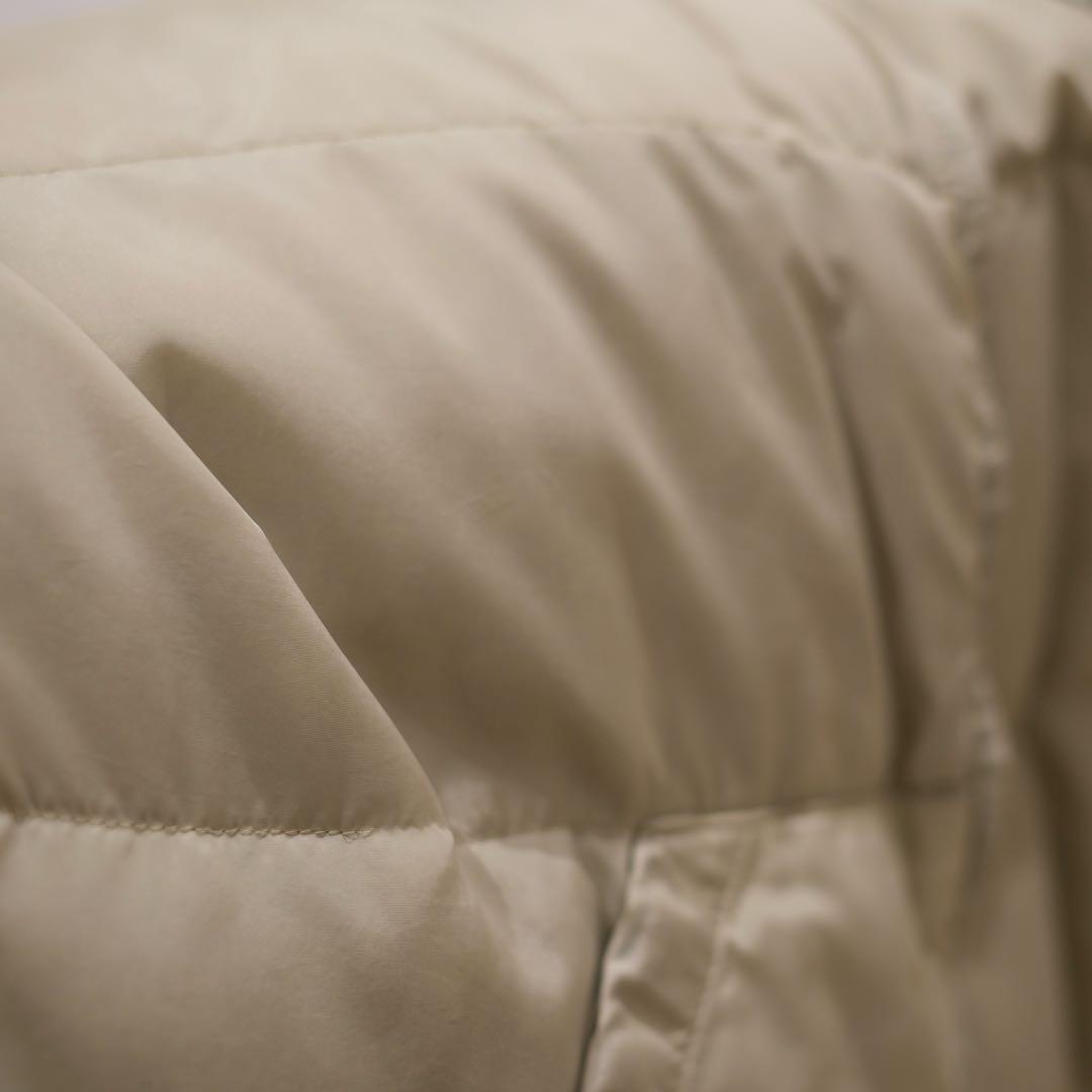 80s エディーバウアー　グースダウンベスト　ナイロン　ベージュ　XL