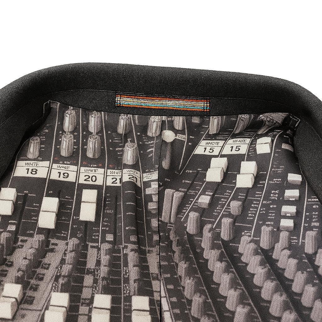 【美品／希少柄】PaulSmith テーラードジャケット 裏地ミキサー音響柄