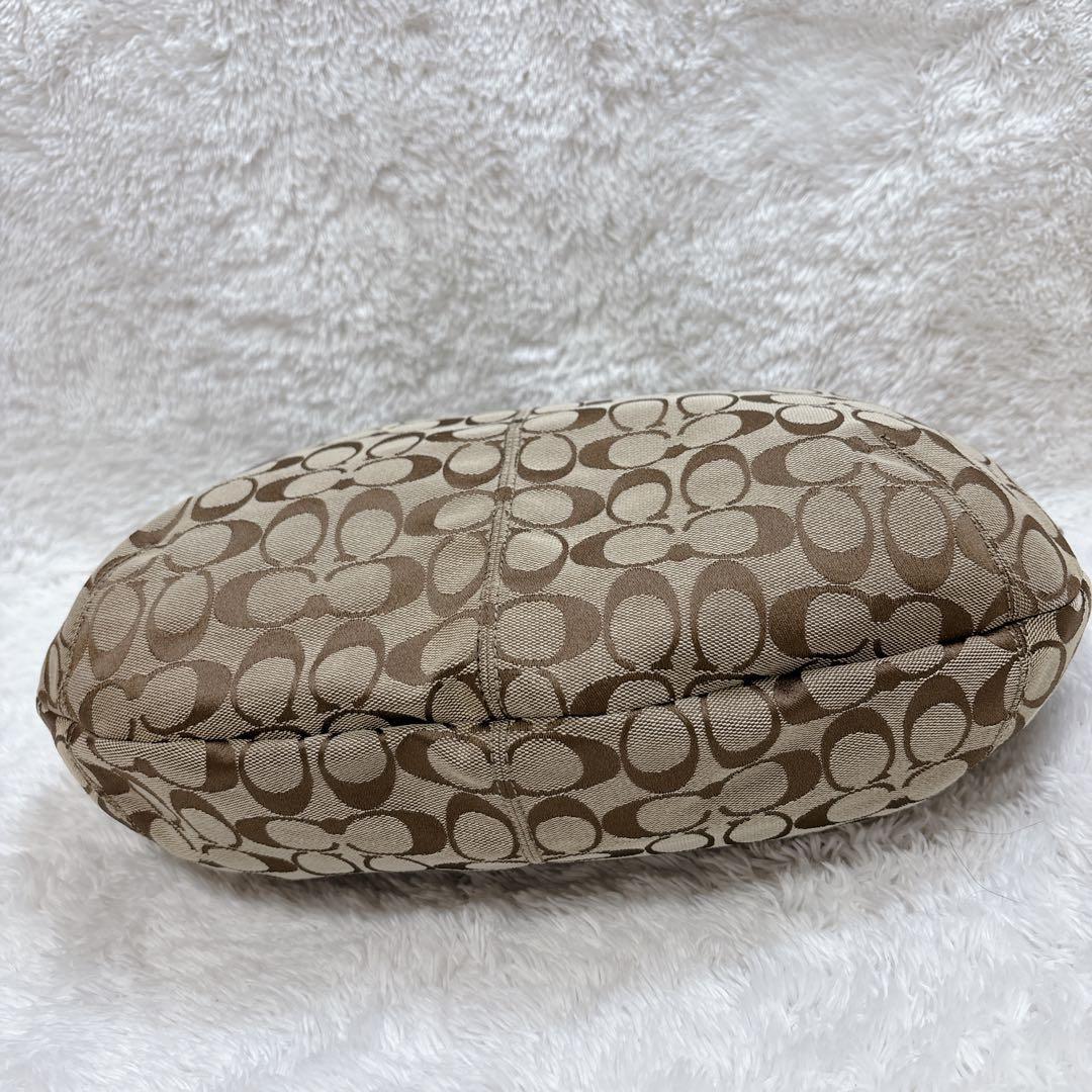Coach コーチ シグネチャー柄 ホーボー ワンショルダーバッグ