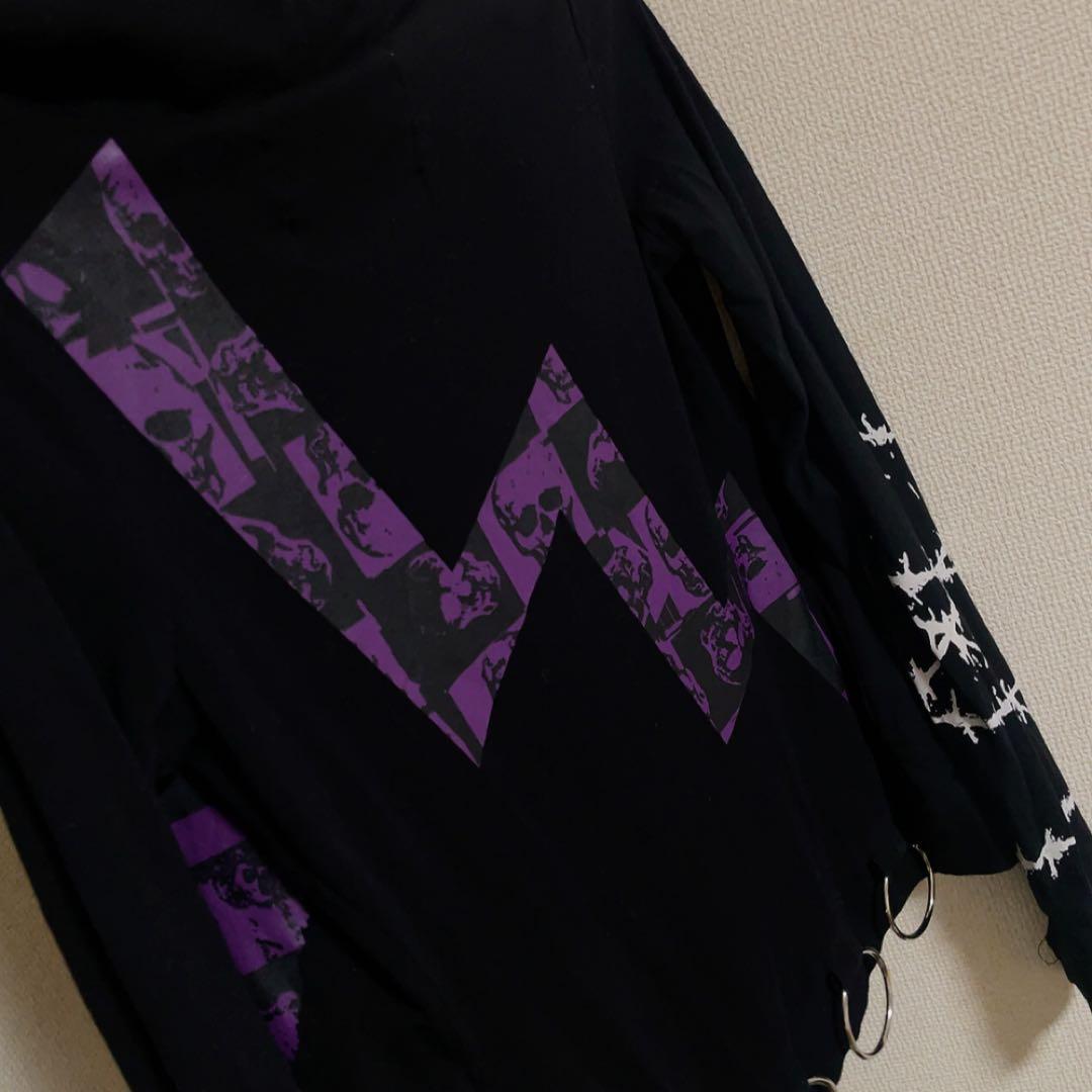 tutuha 猫耳 スパンコール スカルパーカー 平成 レア ねこ