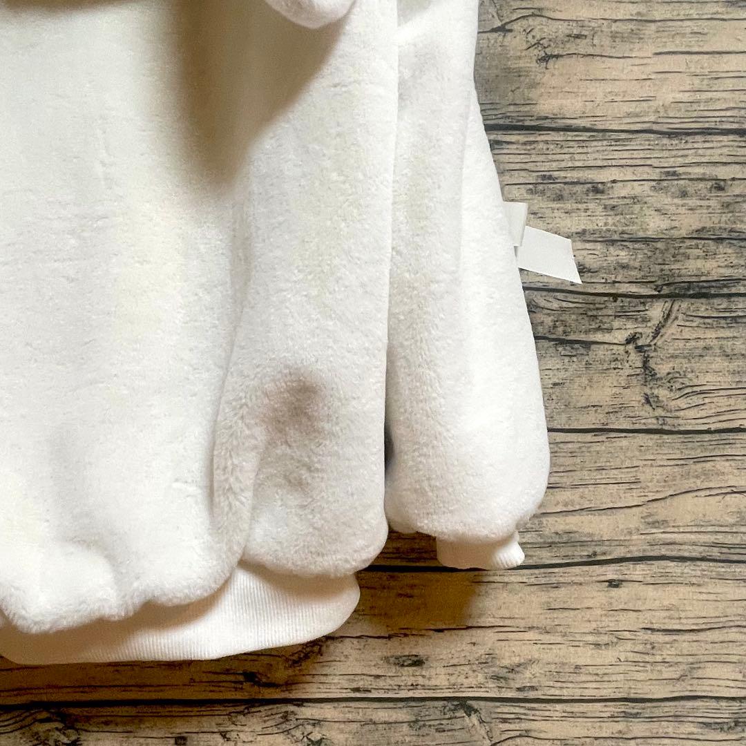 リボンうさみみファーブルゾン ホワイト 0