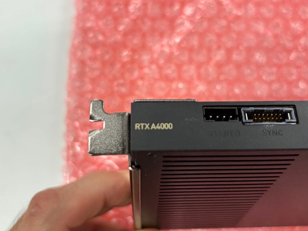 NVIDIA RTX A4000 グラフィックボード　動作確認済み