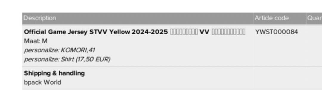 シントトロイデン　ユニフォーム　小森飛絢 No.41 M