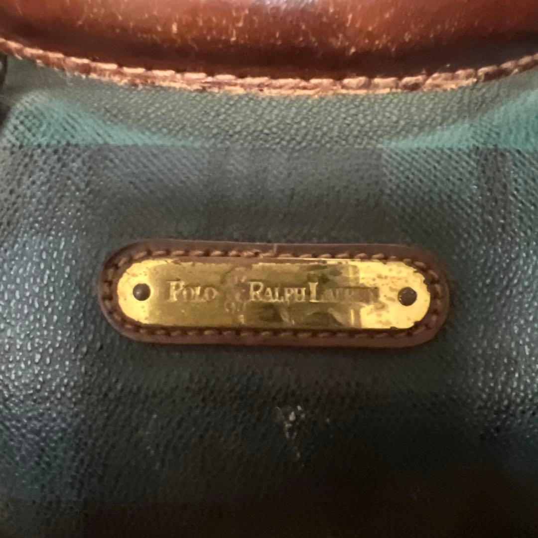 ポロラルフローレン ボストンバッグ レザー 大容量