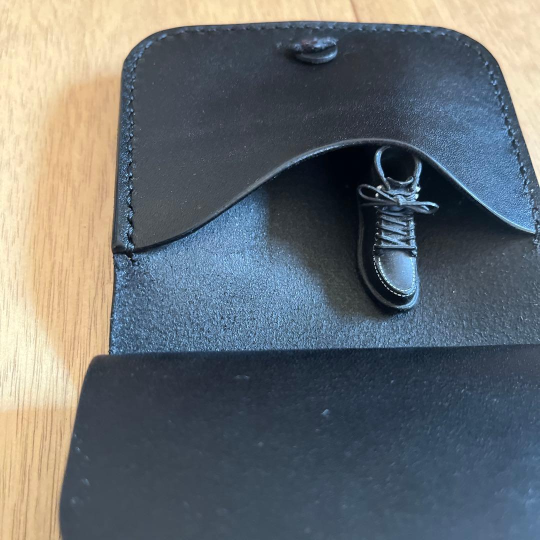 フラワーコンチョ　ハンドメイド　ケース　ブラック