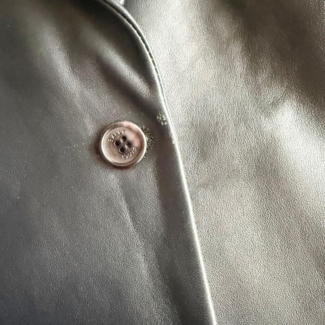 【バリー】レザージャケット 羊革 ブラック テーラード 高級感 イタリア製 40