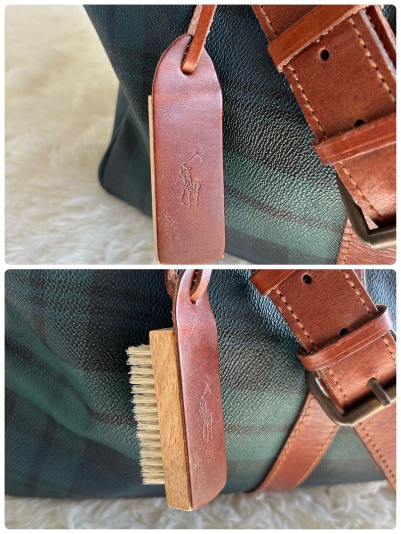 【希少・名作】ポロラルフローレンタータンチェック ボストンバッグ 2way