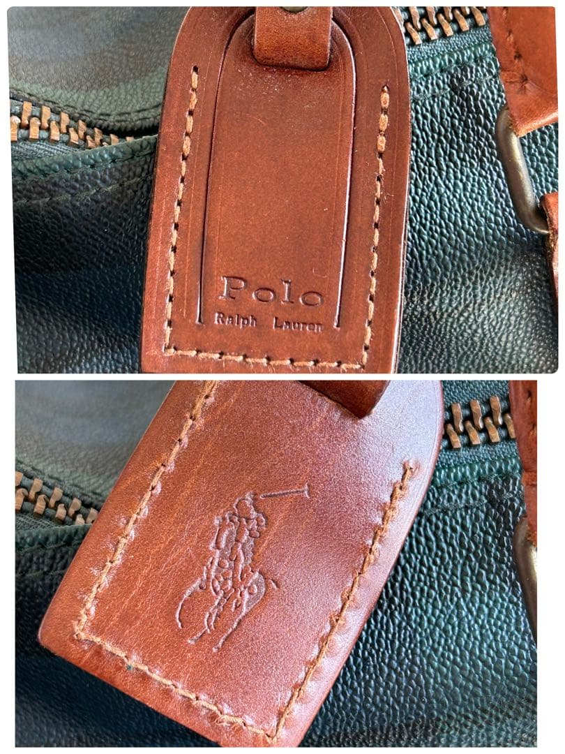 【希少・名作】ポロラルフローレンタータンチェック ボストンバッグ 2way