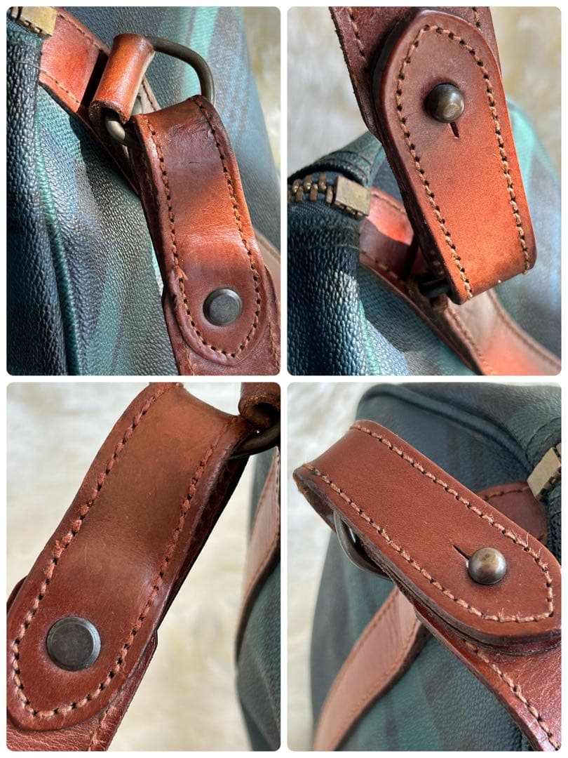 【希少・名作】ポロラルフローレンタータンチェック ボストンバッグ 2way