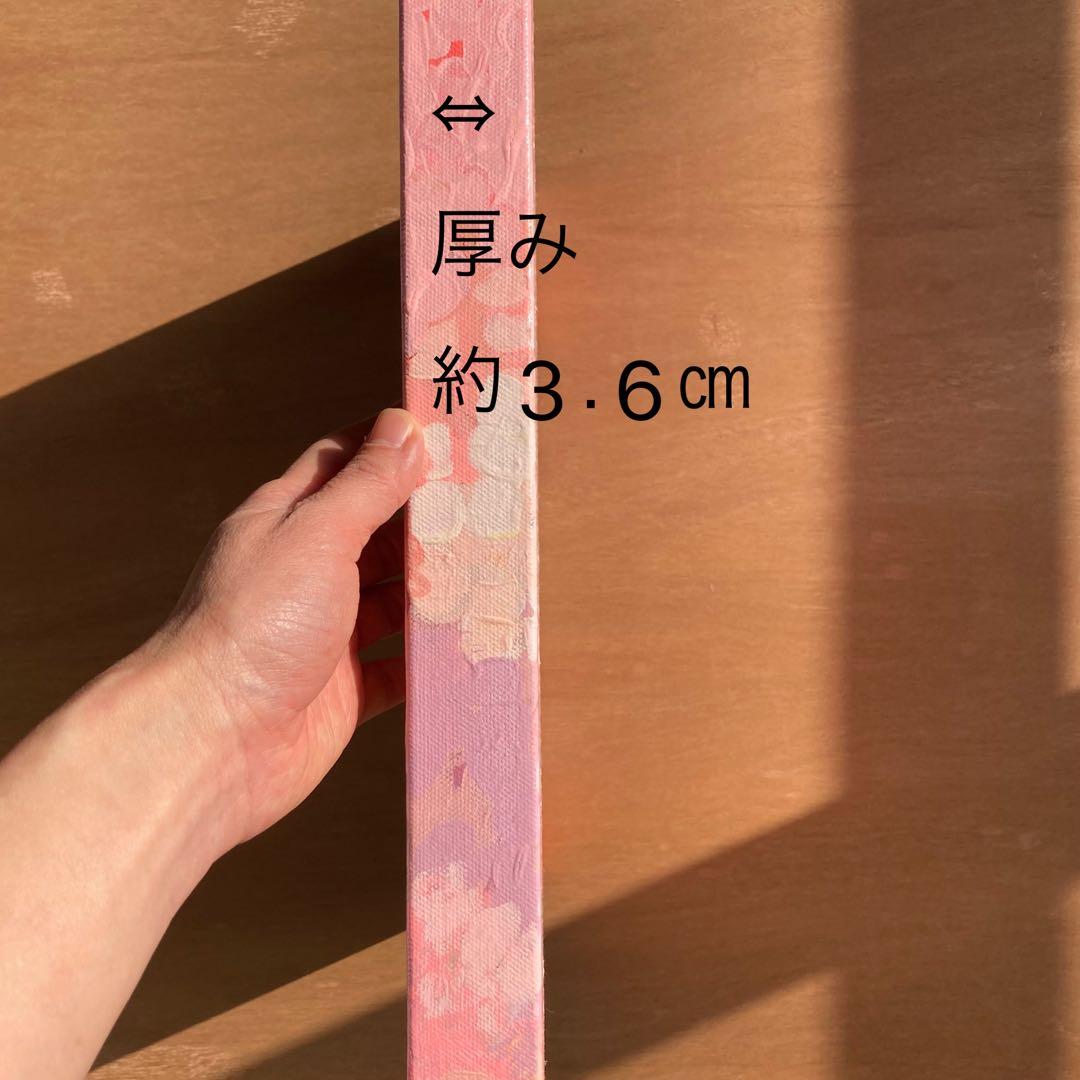 【原画・送料無料】春　迎春　お部屋でお花見気分　「桜」原画縦約40㎝×横約40㎝