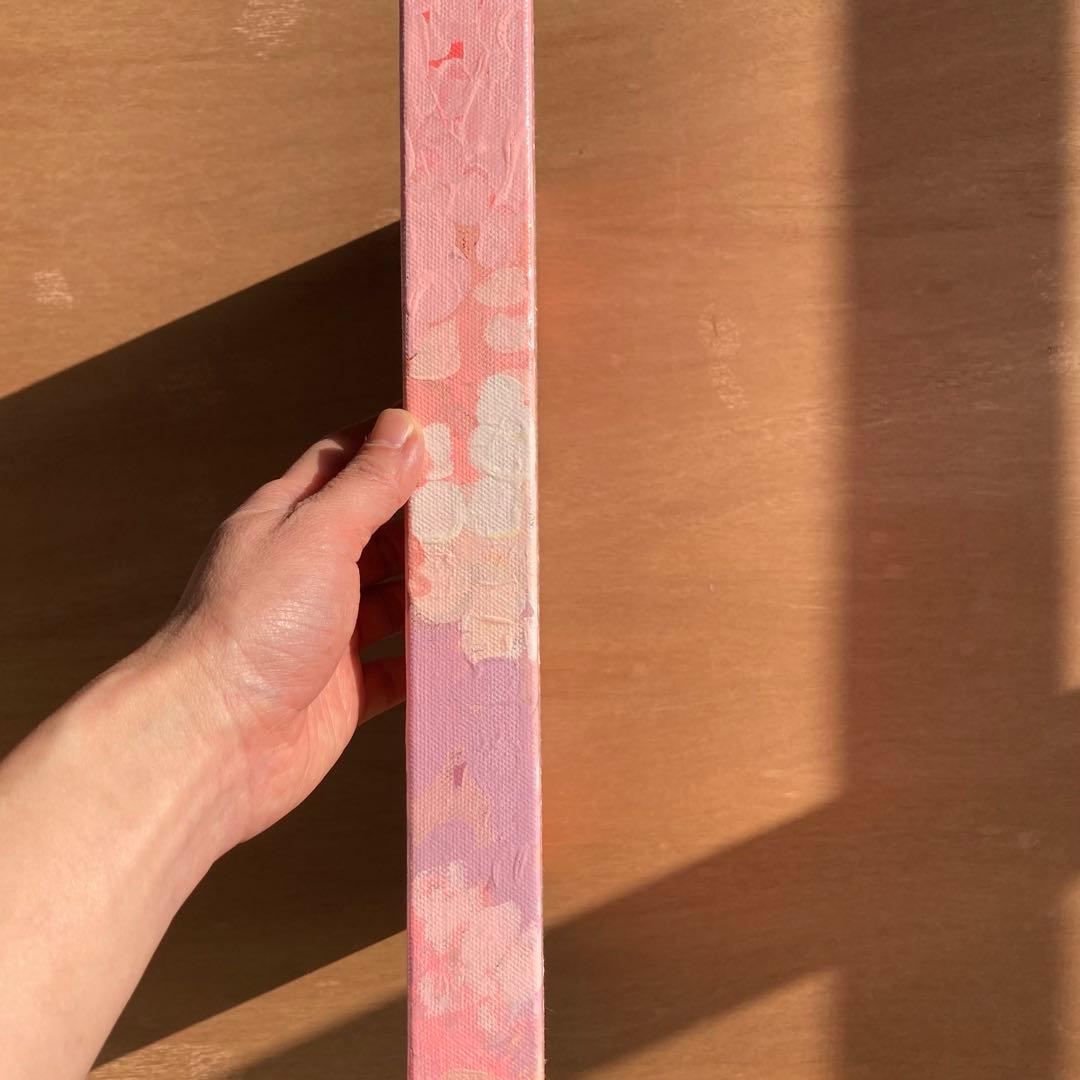 【原画・送料無料】春　迎春　お部屋でお花見気分　「桜」原画縦約40㎝×横約40㎝