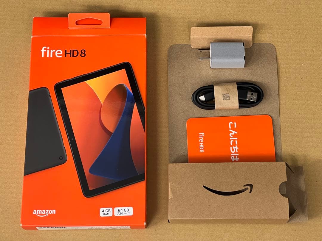 Fire HD 8 タブレット 64GB カバー、SDXCカード付き