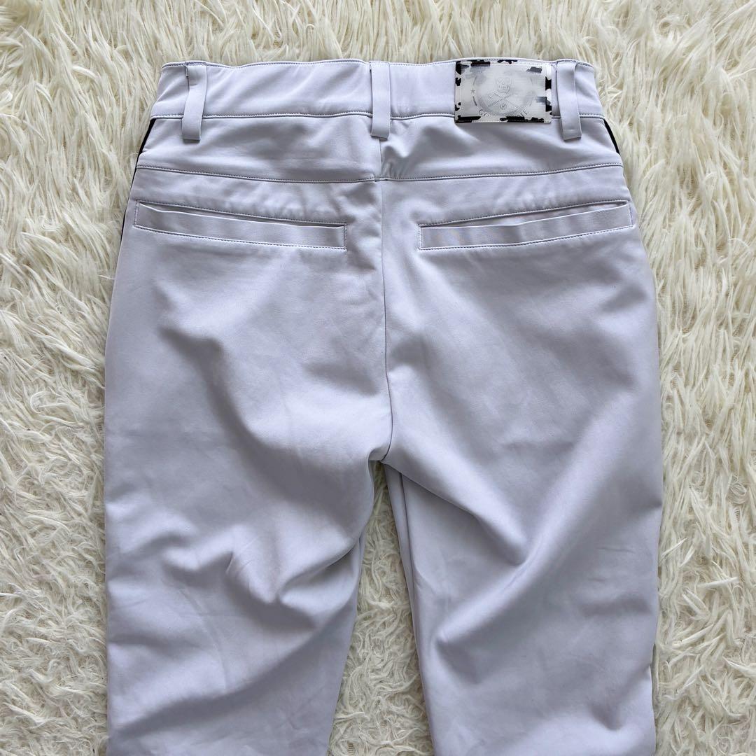 MARK & LONA ドクロタグ ロゴライン パンツ スキニー