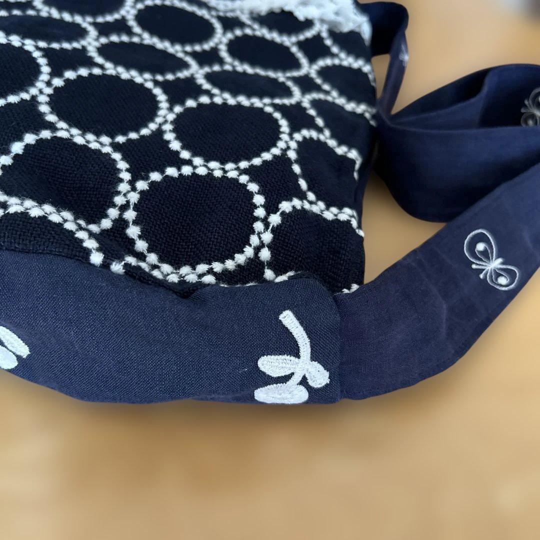 斜めがけバッグ ミナペルホネン（刺繍 リネン 好きな方にも）