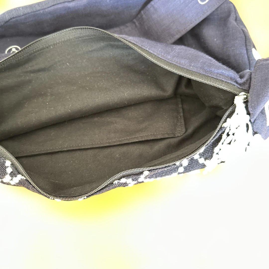 斜めがけバッグ ミナペルホネン（刺繍 リネン 好きな方にも）