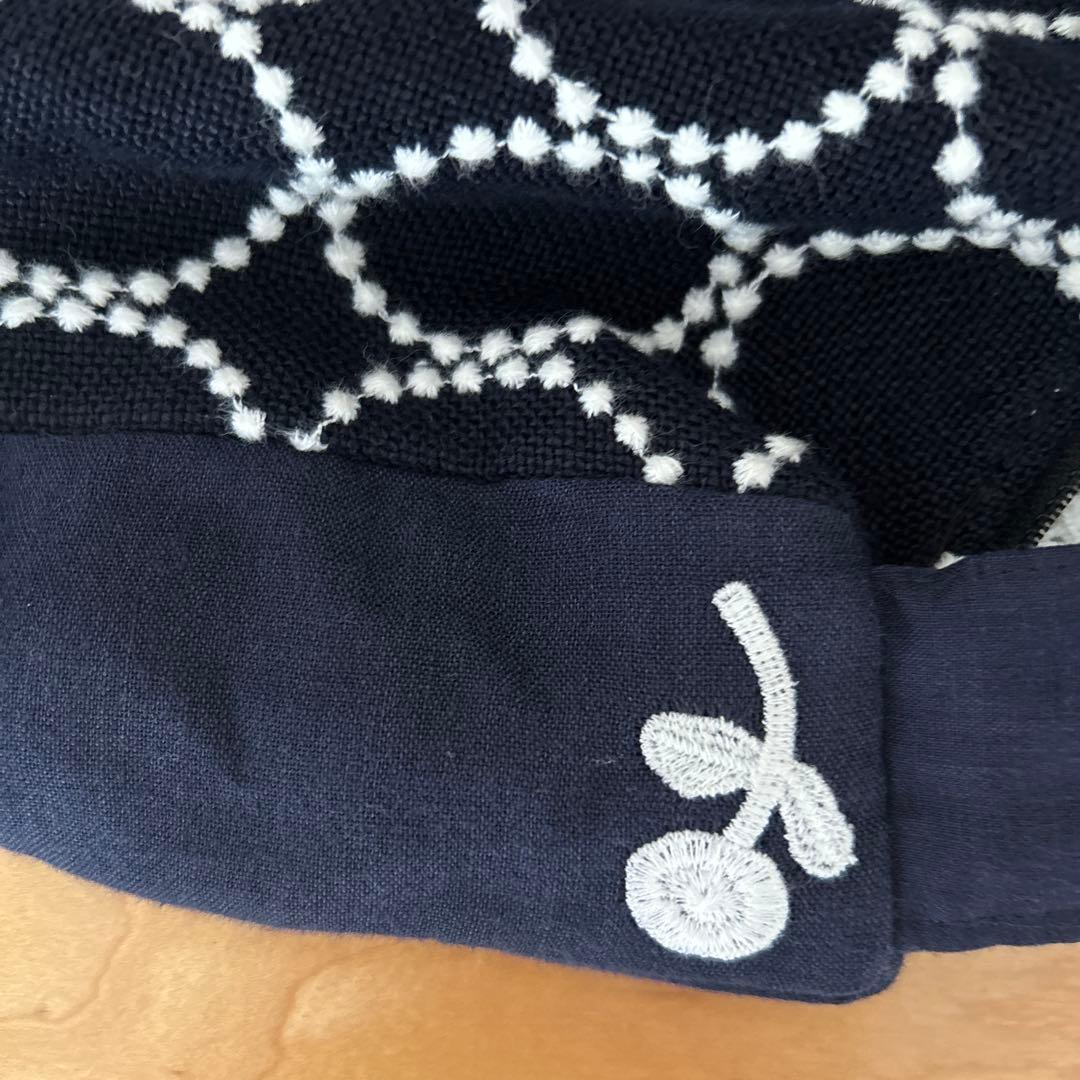 斜めがけバッグ ミナペルホネン（刺繍 リネン 好きな方にも）