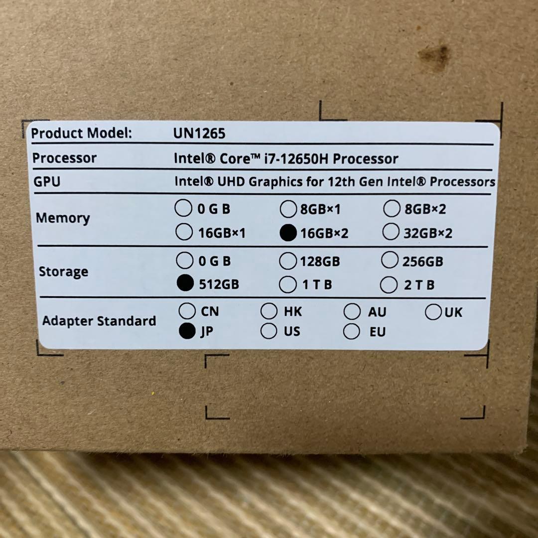 MINISFORUM UN1265 ミニパソコン　ミニスフォーマル