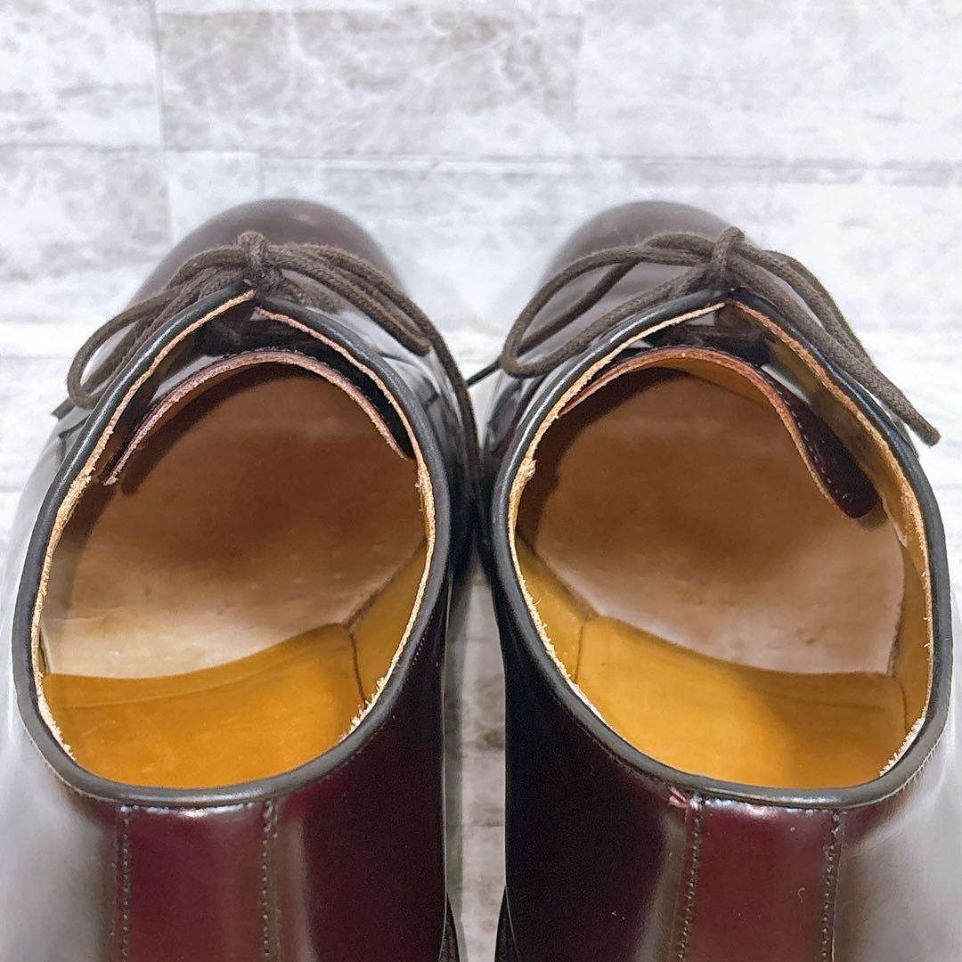 美品✨バーウィック プレーントゥ 3680 ダイナイトソール 革靴 8.5 茶