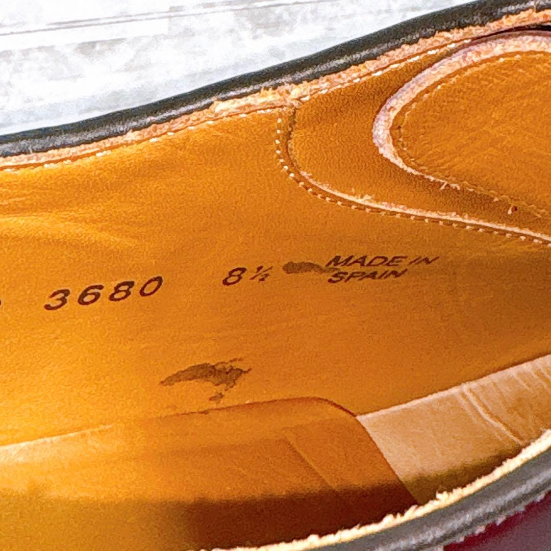 美品✨バーウィック プレーントゥ 3680 ダイナイトソール 革靴 8.5 茶