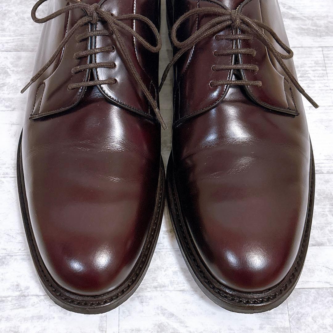 美品✨バーウィック プレーントゥ 3680 ダイナイトソール 革靴 8.5 茶