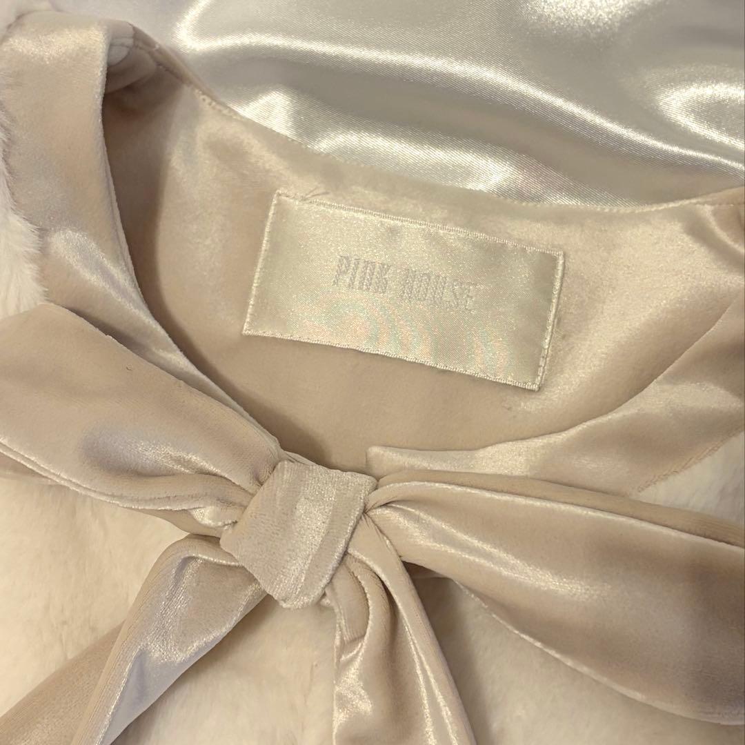 ピンクハウス エコファー ジャケット ホワイト Mサイズ