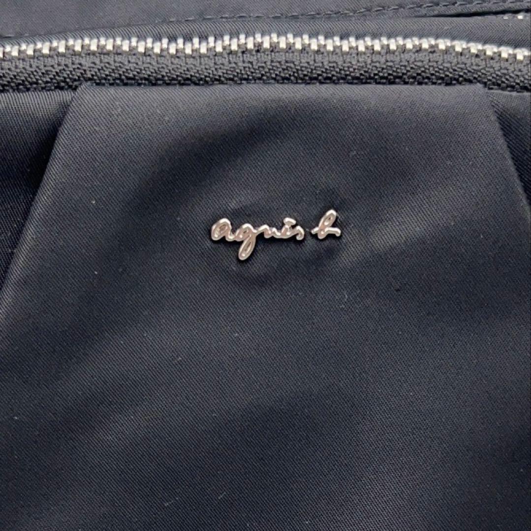 美品✨agnes b.アニエスベー　ナイロン　ショルダーバッグ　黒　ブラック