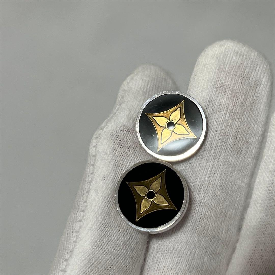 ルイヴィトン ブトンドゥマンシェットフルール 925 カフス カフリンクス