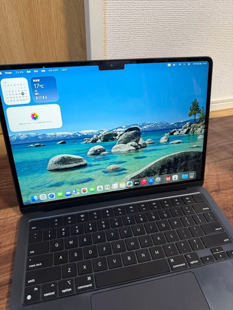 macbook air m2 充電器付き おまけカバー付き！