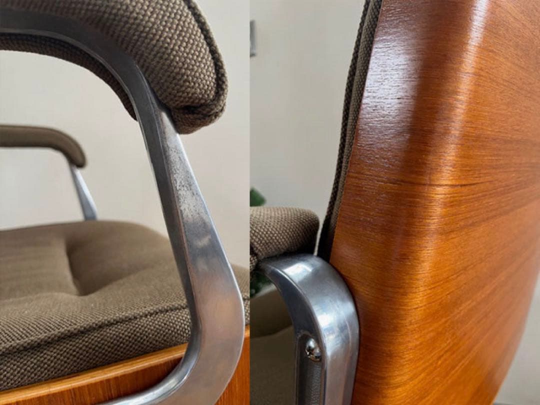 ヴィンテージ　プライウッド　デスクチェア　ミッドセンチュリー　レトロモダン　椅子