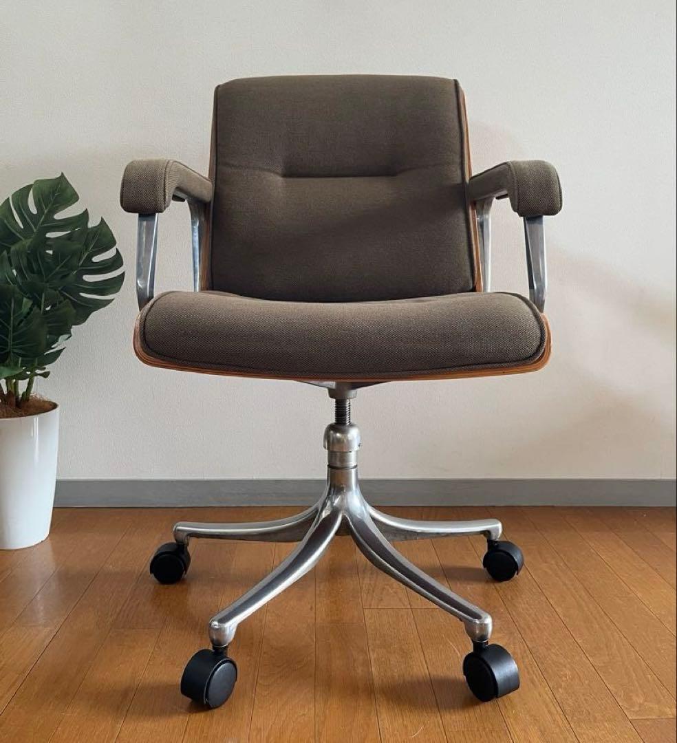 ヴィンテージ　プライウッド　デスクチェア　ミッドセンチュリー　レトロモダン　椅子